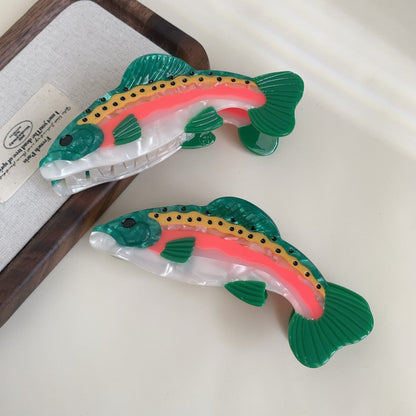 Colorful Trout Hair Claw
