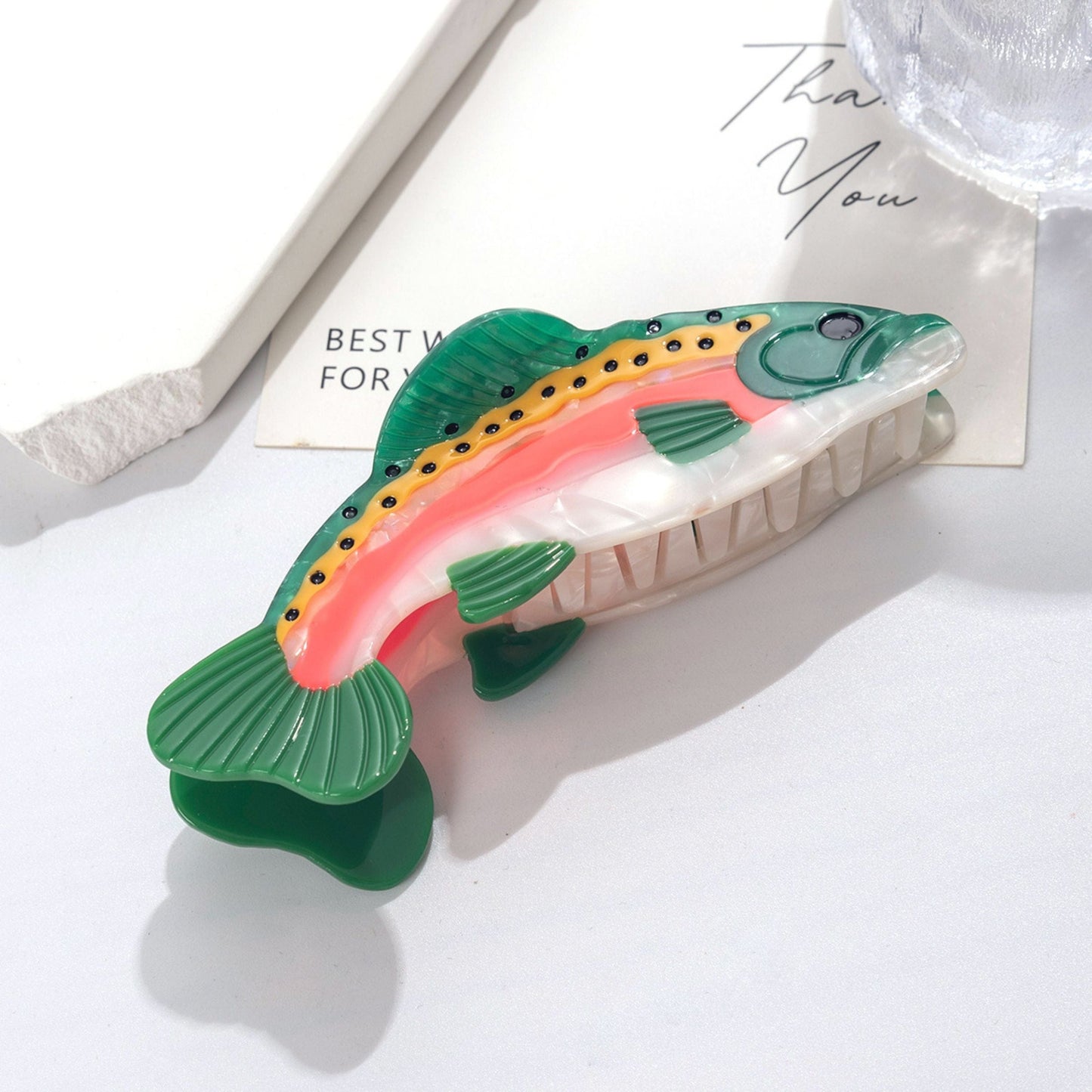 Colorful Trout Hair Claw