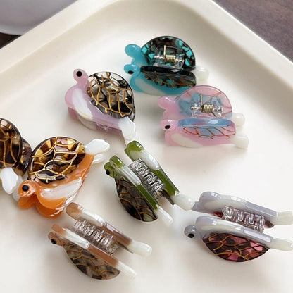 Mini Blue Turtle Hair Claw