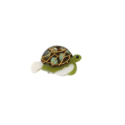 Mini Green Turtle Hair Claw