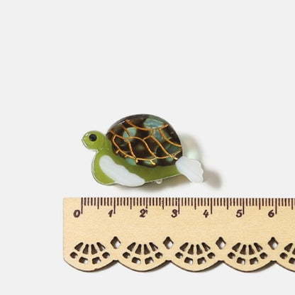 Mini Green Turtle Hair Claw