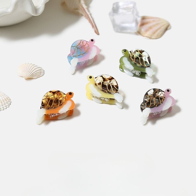 Mini Purple Turtle Hair Claw