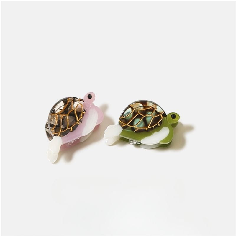 Mini Purple Turtle Hair Claw