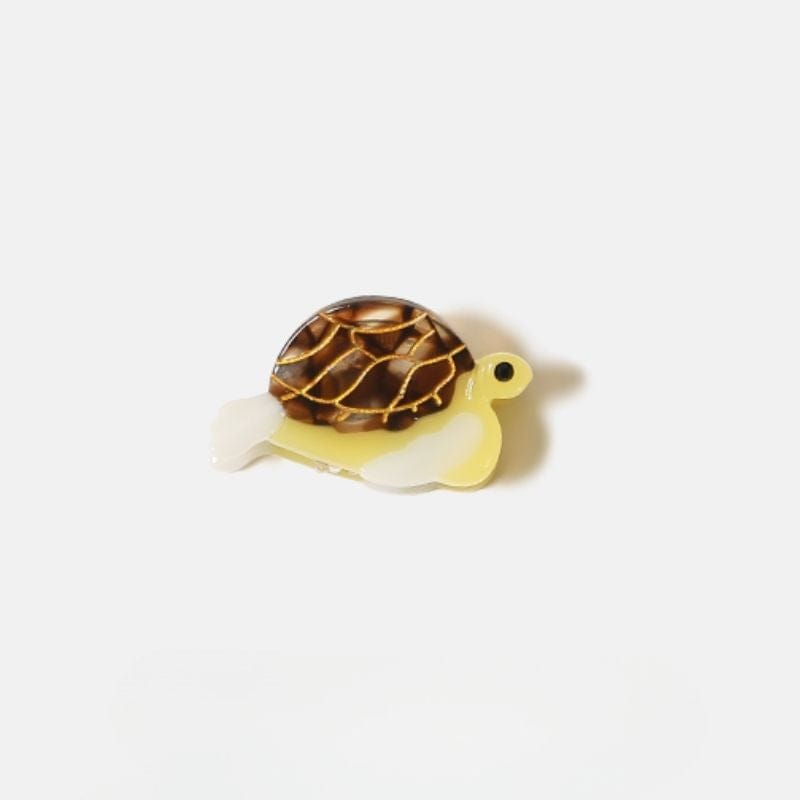 Mini Yellow Turtle Hair Claw