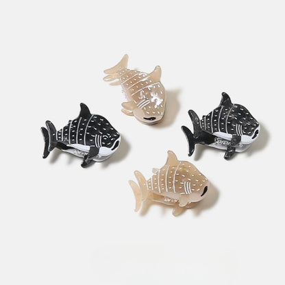 Mini Gray-Brown Whale Shark Hair Claw