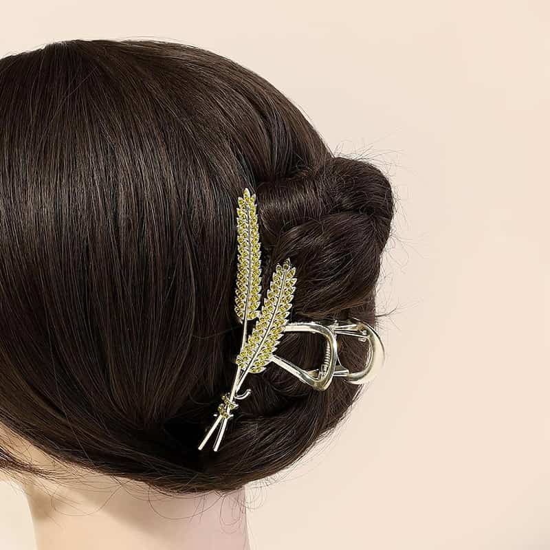 Two Ears of Wheat Golden Hair Claw