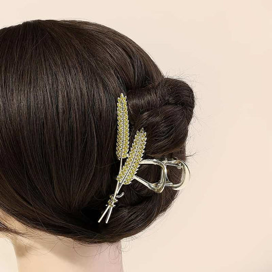 Two Ears of Wheat Golden Hair Claw