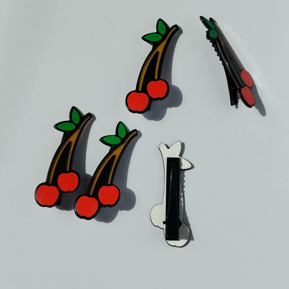Red Cherry Hair Clip