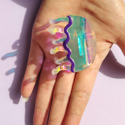 Laser Jellyfish Hair Clip