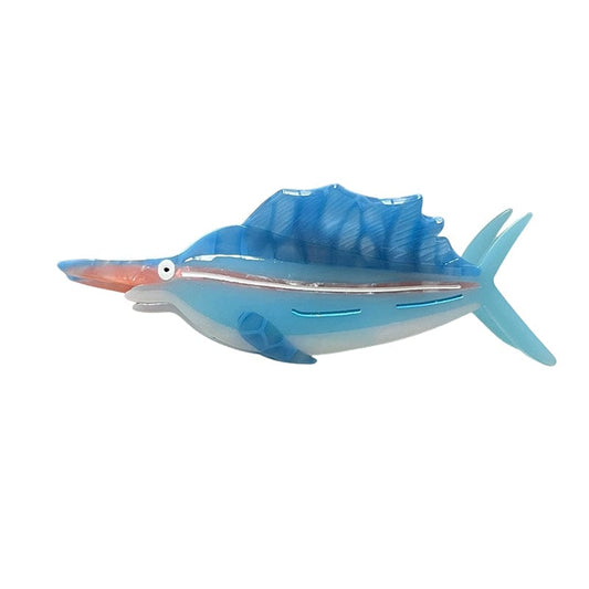 Large Blue Cartoon Marlin Hair Claw Clips | Lemonschunks