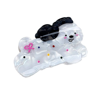 Medium Dotted Puppy Hair Claw Clips | Lemonschunks