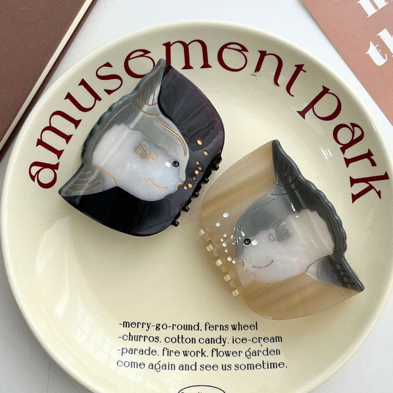 Medium Deep Purple Sunfish Hair Claw