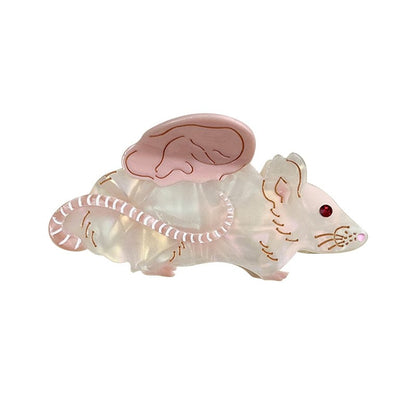 Medium Pink Mouse Hair Claw