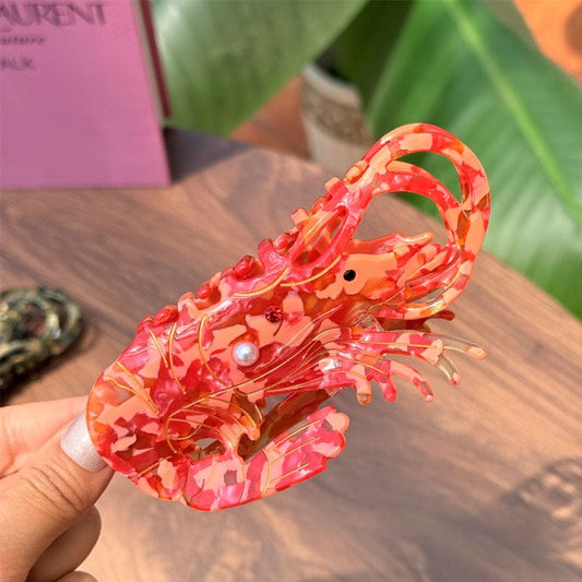 Medium Red Diamond Lobster Hair Claw Clips