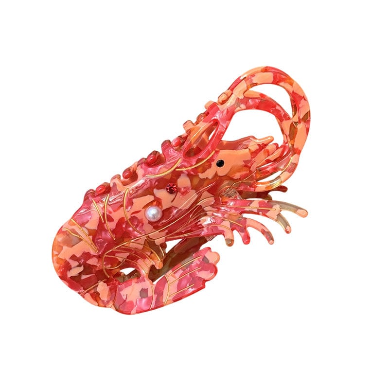 Medium Red Diamond Lobster Hair Claw Clips