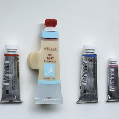 Medium Watercolor Paints Hair Claw