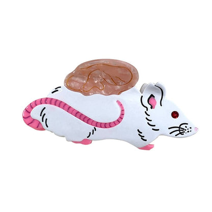 Medium White Mouse Hair Claw