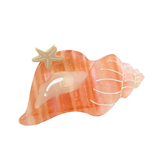 Medium Pink Conch Hair Claw Clips | Lemonschunks