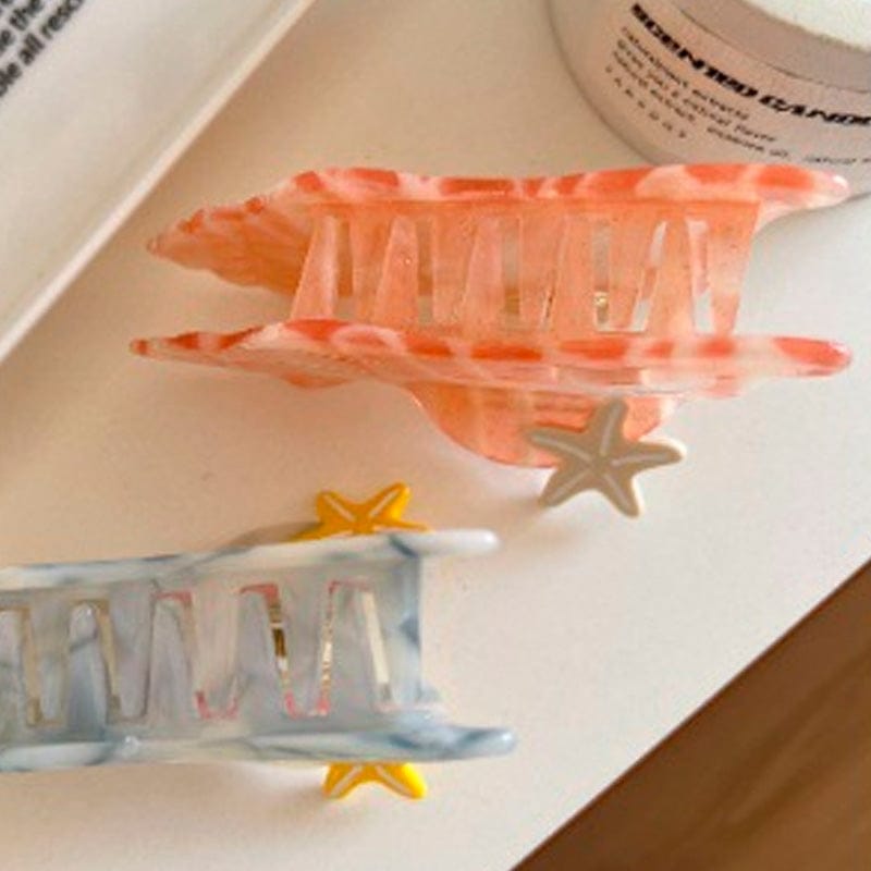 Medium Pink Conch Hair Claw Clips | Lemonschunks