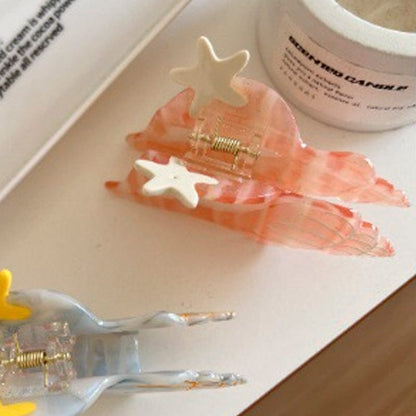 Medium Pink Conch Hair Claw Clips | Lemonschunks