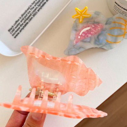 Medium Pink Conch Hair Claw Clips | Lemonschunks
