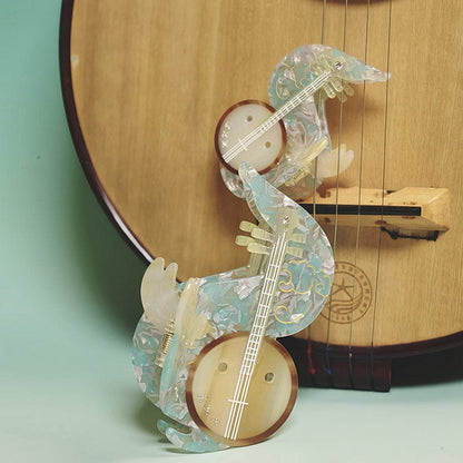 Ruan Musical Instrument Hair Claw Set