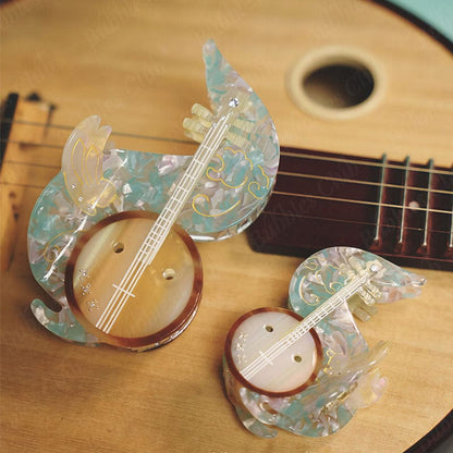 Ruan Musical Instrument Hair Claw Set