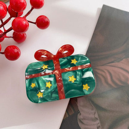 Small Christmas Gift Boxes Hair Claw