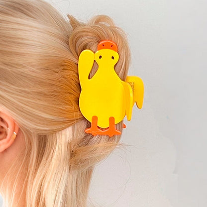 Medium Yellow Duck Hair Claw Clips | Lemonschunks