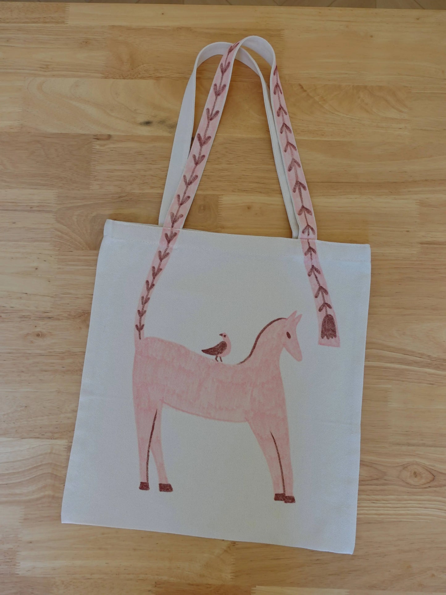 Hand-Painted Little Tails Animal Canvas Tote Bag Collection