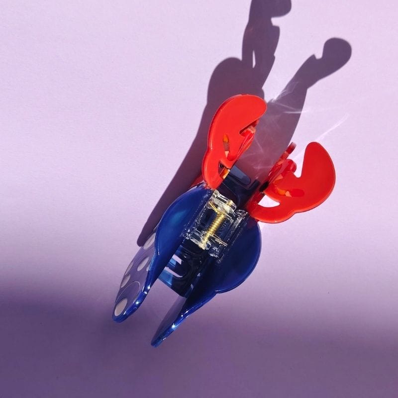 Quirky Medium Blue Hermit Crab Hair Claw