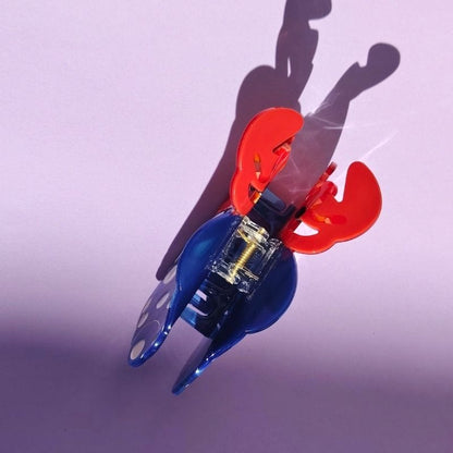 Quirky Medium Blue Hermit Crab Hair Claw