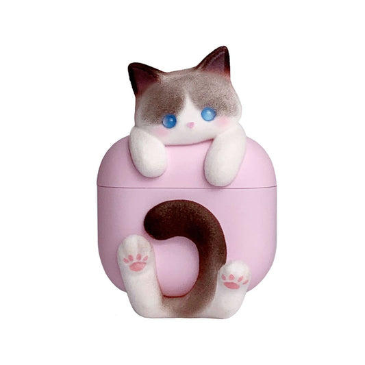 Huggy Kitty AirPods Case – Ragdoll, Siamese & Calico Cat Protective Cover