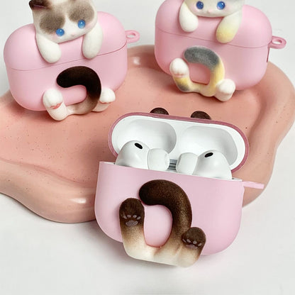 Huggy Kitty AirPods Case – Ragdoll, Siamese & Calico Cat Protective Cover