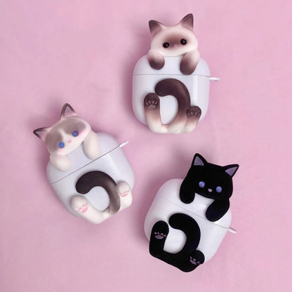 Huggy Kitty AirPods Case – Ragdoll, Siamese & Calico Cat Protective Cover