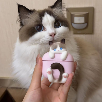 Huggy Kitty AirPods Case – Ragdoll, Siamese & Calico Cat Protective Cover