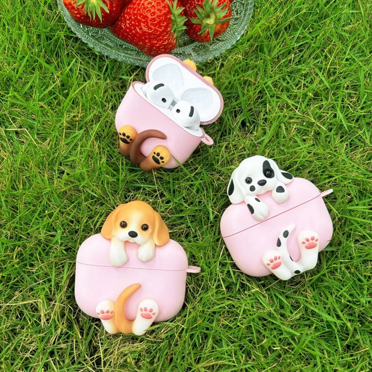 Huggy Puppy AirPods Case – Dachshund, Beagle & Dalmatian Dog AirPods Cover