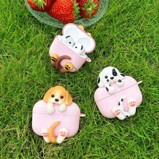Huggy Puppy AirPods Case – Dachshund, Beagle & Dalmatian Dog AirPods Cover