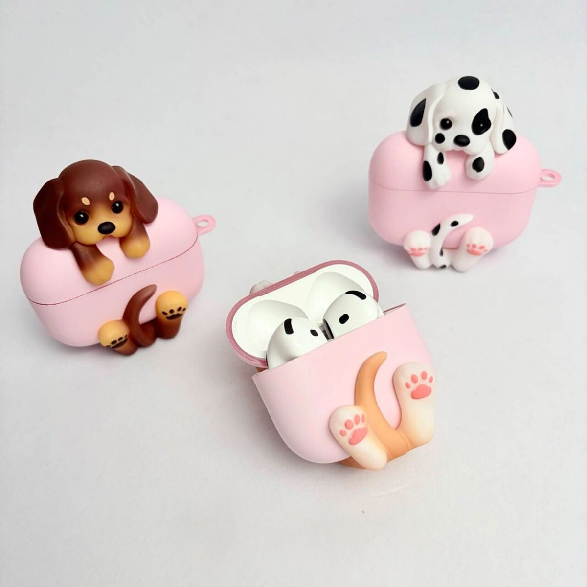 Huggy Puppy AirPods Case – Dachshund, Beagle & Dalmatian Dog AirPods Cover