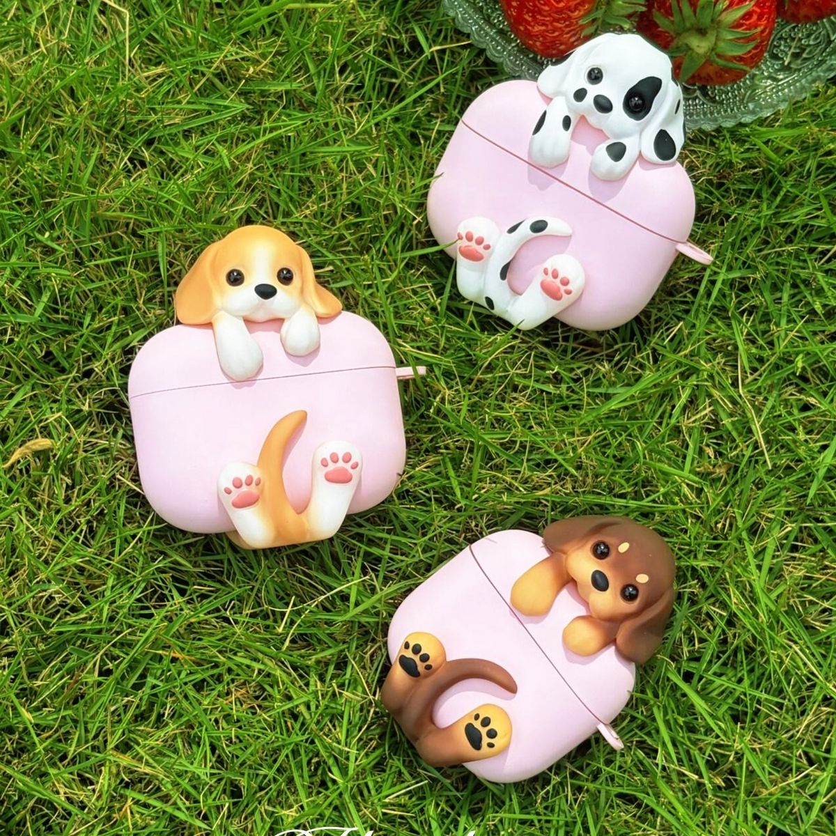 Huggy Puppy AirPods Case – Dachshund, Beagle & Dalmatian Dog AirPods Cover