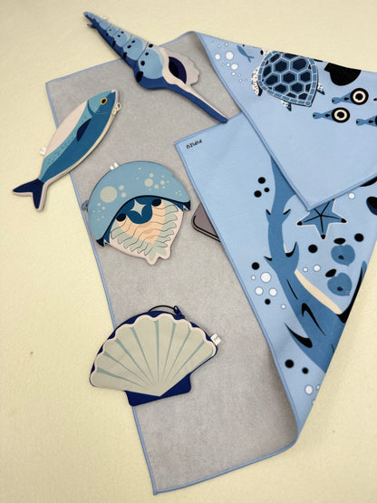 Multi-Use Storage Wrap Cloth for iPad & Accessories 4 Styles
