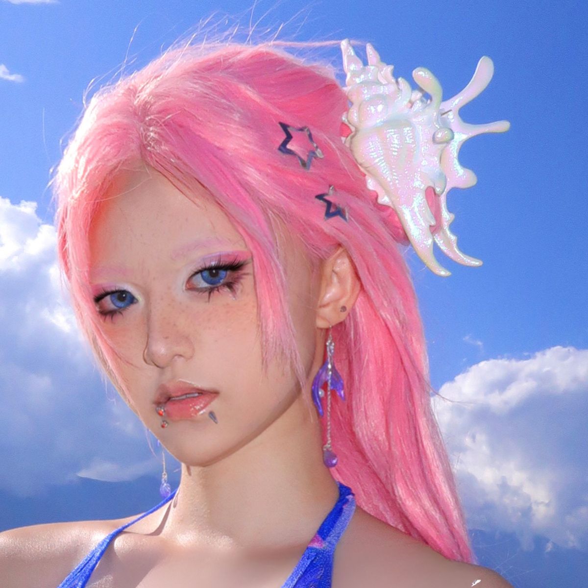 Jumbo 3D-Printed Conch Venus Hair Claw