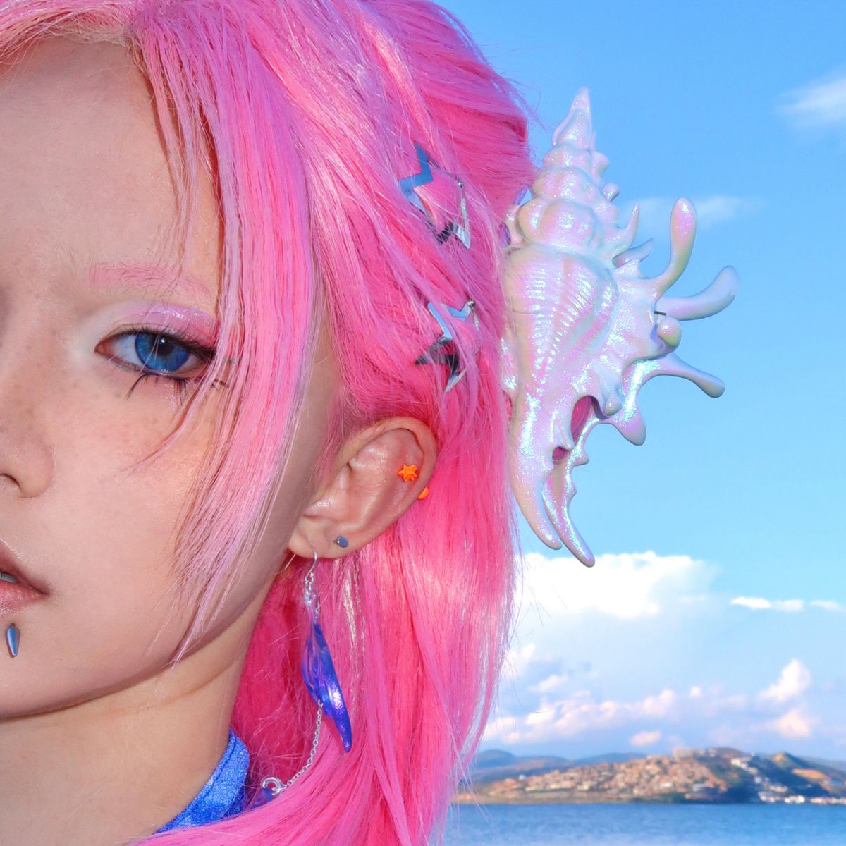 Jumbo 3D-Printed Conch Venus Hair Claw