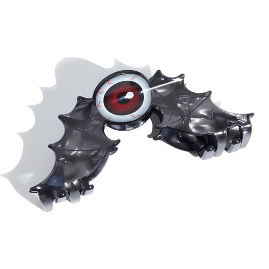 Jumbo Black Evil Eye Bat Hair Claw