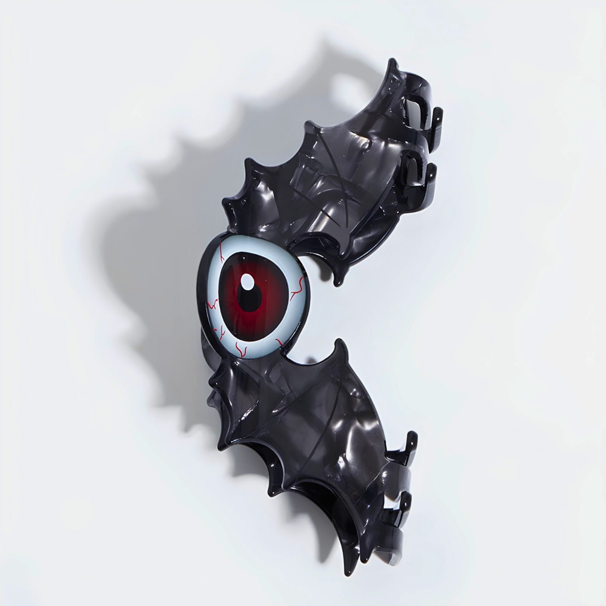 Jumbo Black Evil Eye Bat Hair Claw