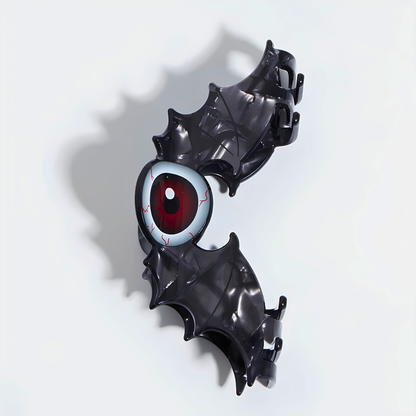 Jumbo Black Evil Eye Bat Hair Claw