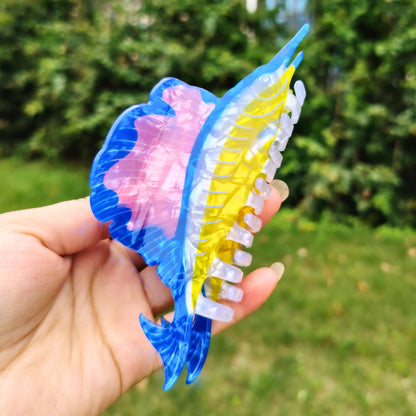 Jumbo Blue Sailfish Hair Claw