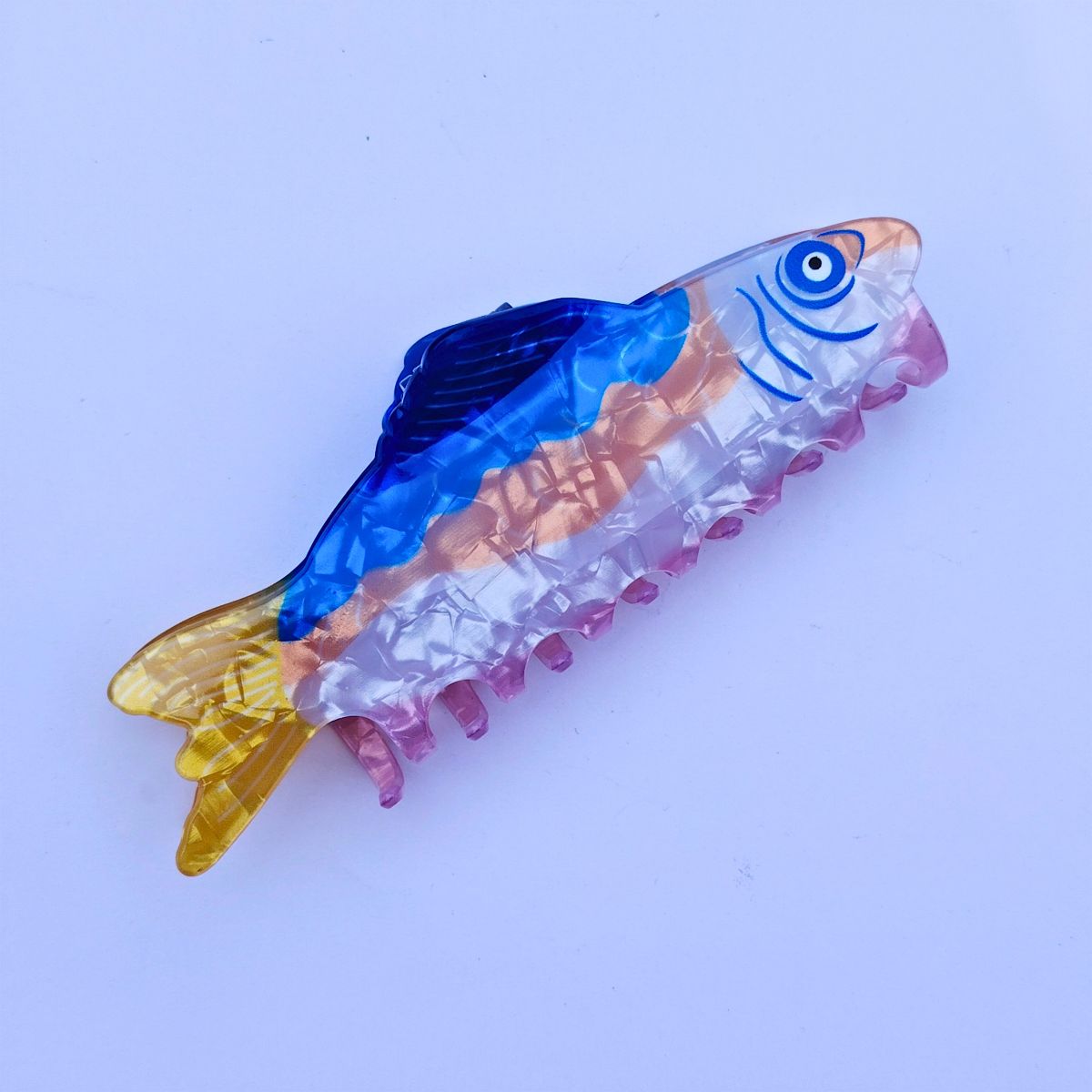Jumbo Blue Sardine Hair Claw