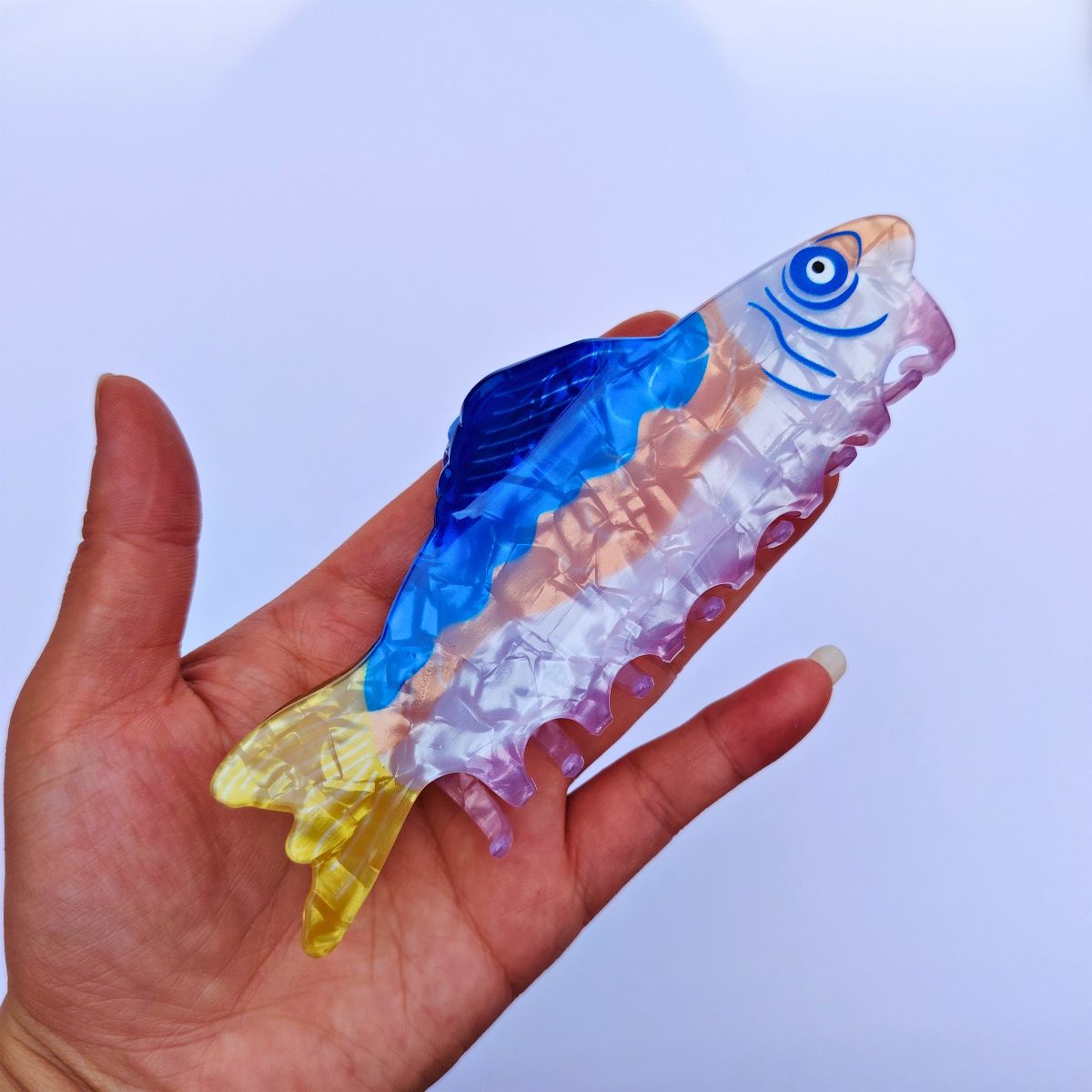 Jumbo Blue Sardine Hair Claw