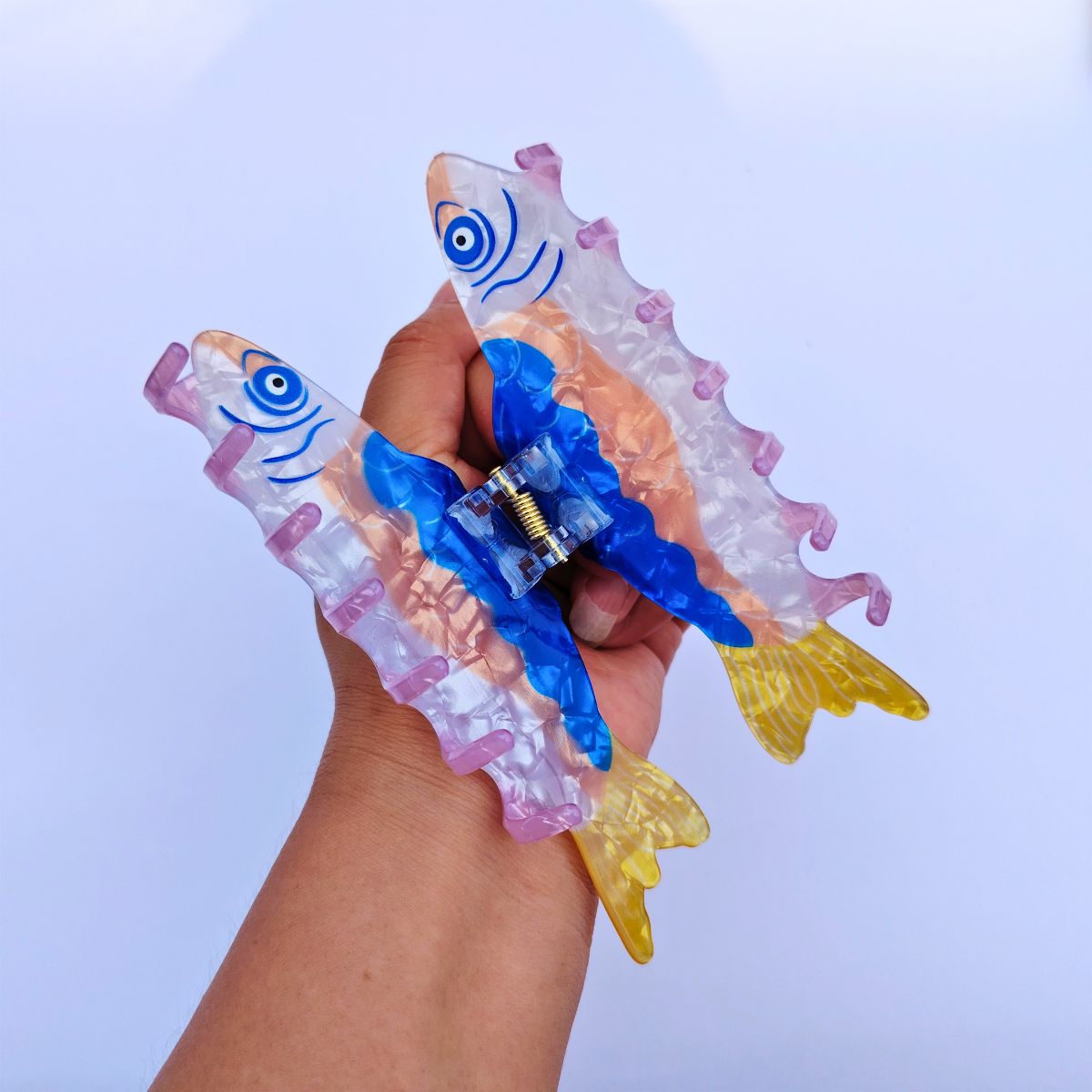 Jumbo Blue Sardine Hair Claw